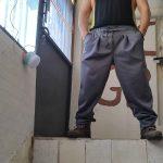 Παντελονι unisex με πιετες εμπρος σε oversize γραμμη